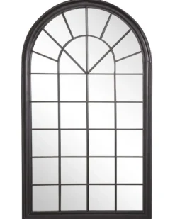 Vægspejl TREVOL 77 cm 130 cm Metal Sort