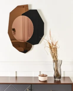 Vægspejl TROYON 62 cm 80 cm Rosa guld