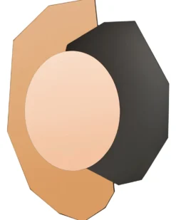 Vægspejl TROYON 62 cm 80 cm Rosa guld