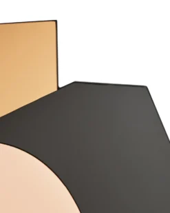 Vægspejl TROYON 62 cm 80 cm Rosa guld