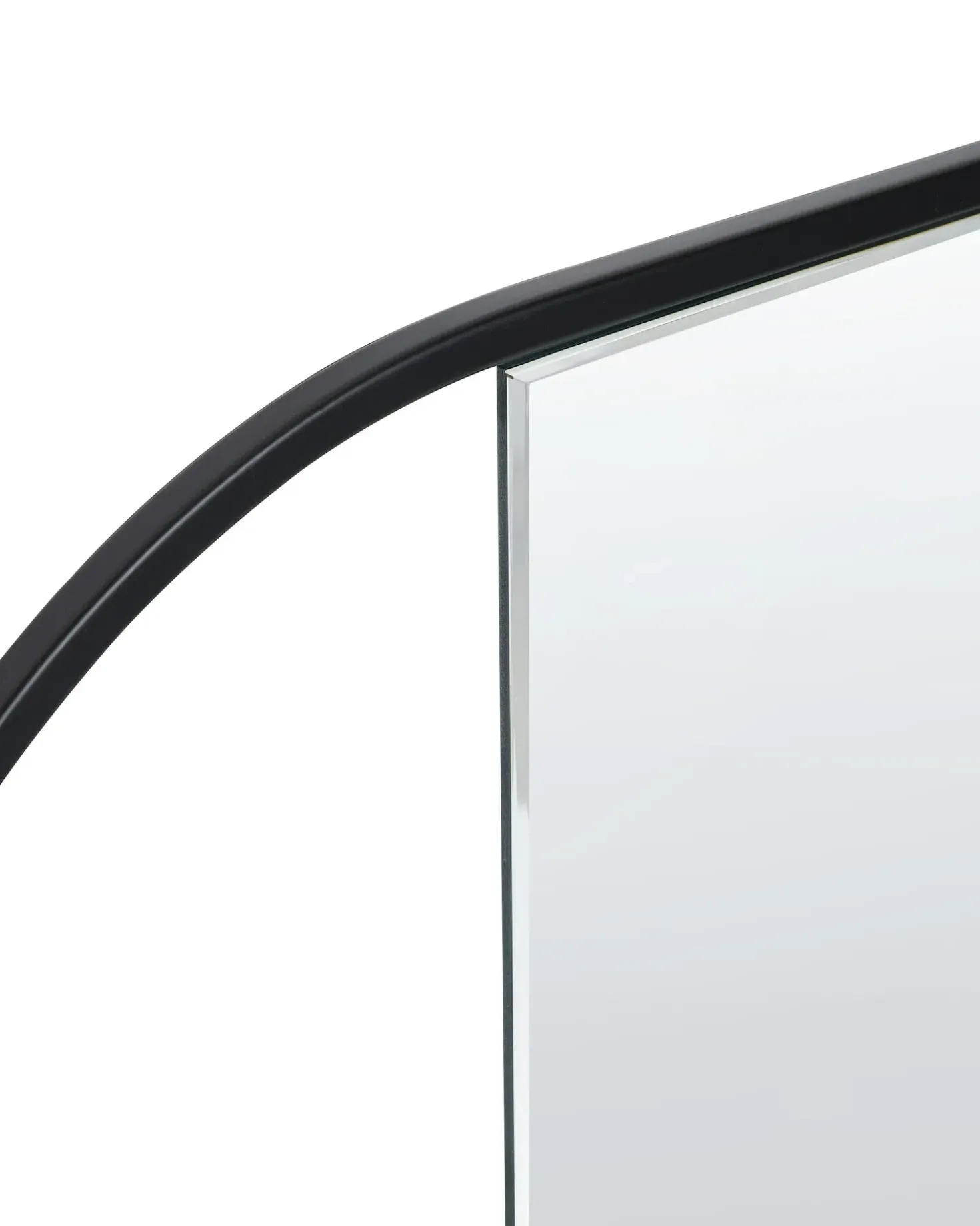 Vægspejl VALLERY 40 cm 120 cm Metal Sort