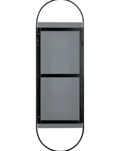 Vægspejl VALLERY 40 cm 120 cm Metal Sort
