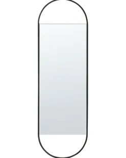 Vægspejl VALLERY 40 cm 120 cm Metal Sort