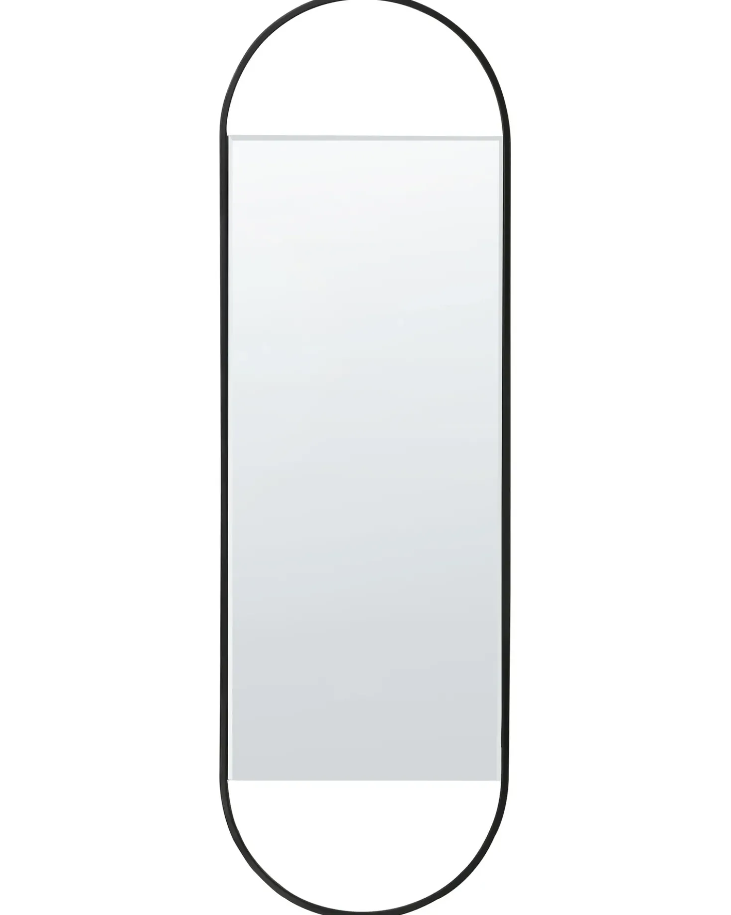 Vægspejl VALLERY 40 cm 120 cm Metal Sort