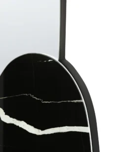 Vægspejl VIERZON 58 cm 120 cm Sort