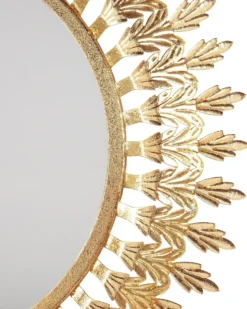 Vægspejl VOREY 60 cm 60 cm Metal Guld