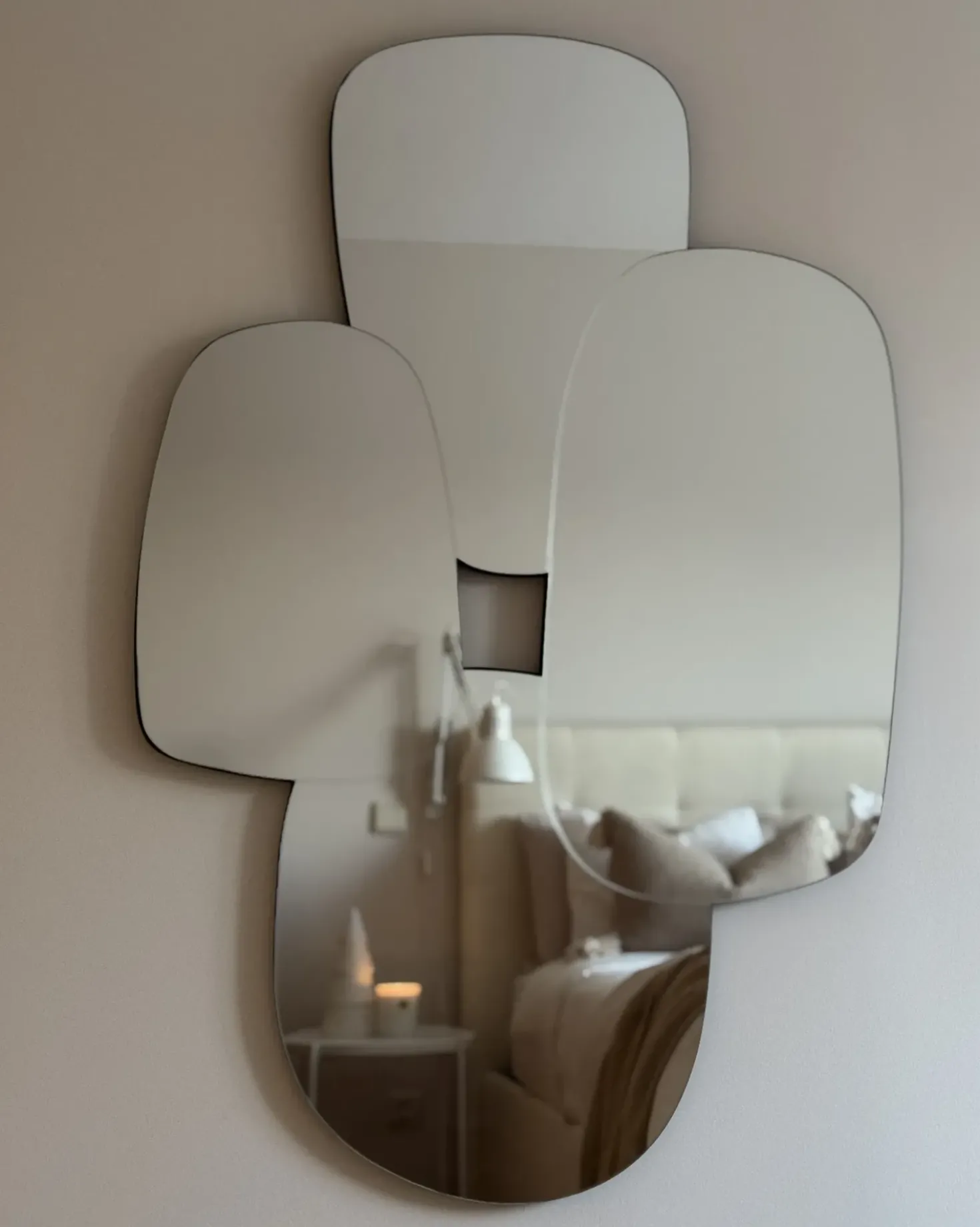 Vægspejl VOUZON 80 cm 120 cm Sølv
