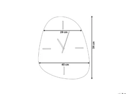 Vægur ALMANSA 45 cm Sølv