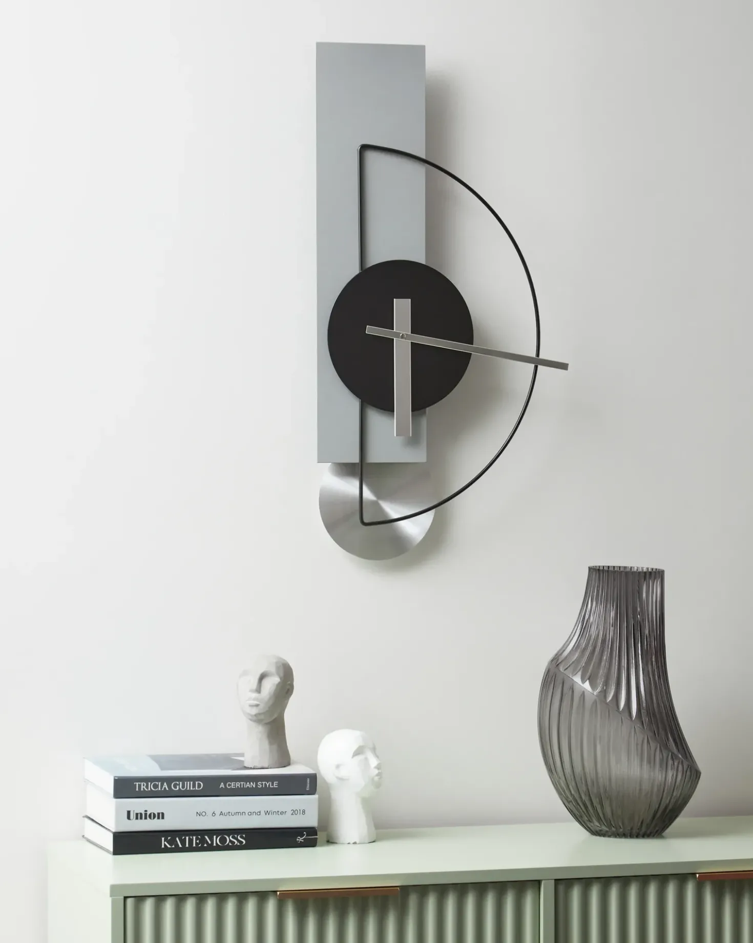 Vægur CEVINS 31 cm Metal Lysegrå