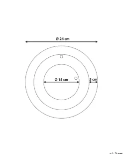 Vægur CLUSES 30 cm Metal Sort