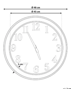 Vægur HORW 48 cm Metal Multifarvet
