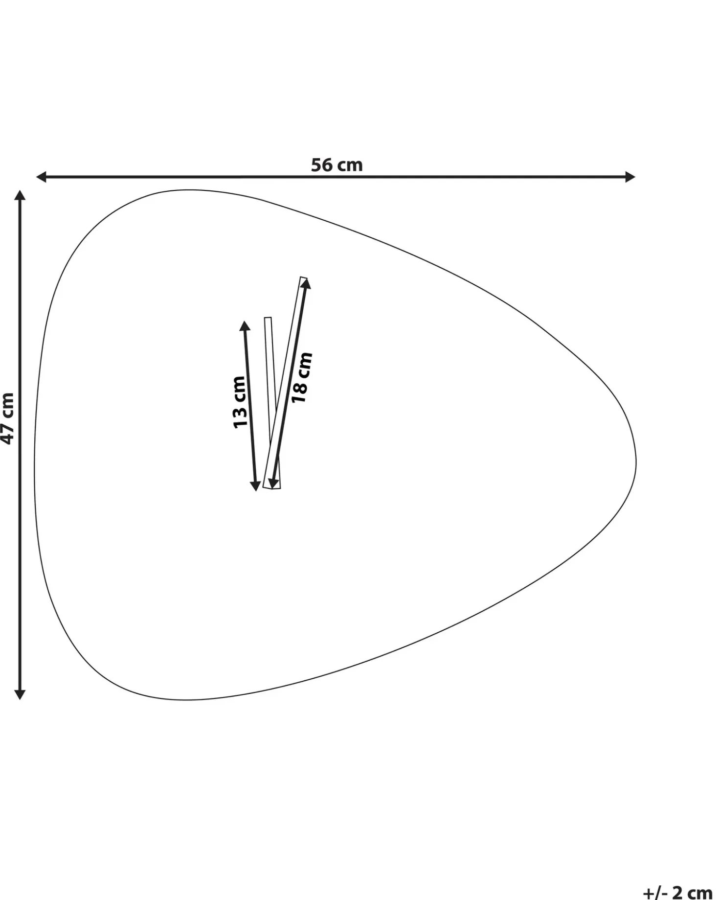 Vægur LOKTAK 56 cm Mørkebrun