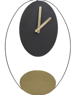 Vægur MANIGOD 32 cm Metal Sort