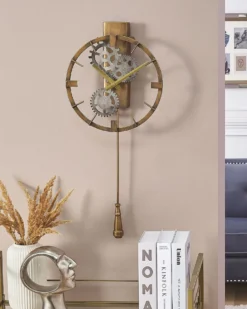 Vægur MARCOTE 30 cm Metal Guld