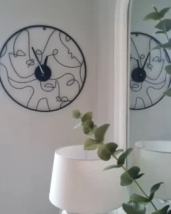 Vægur MENTON 50 cm Metal Sort