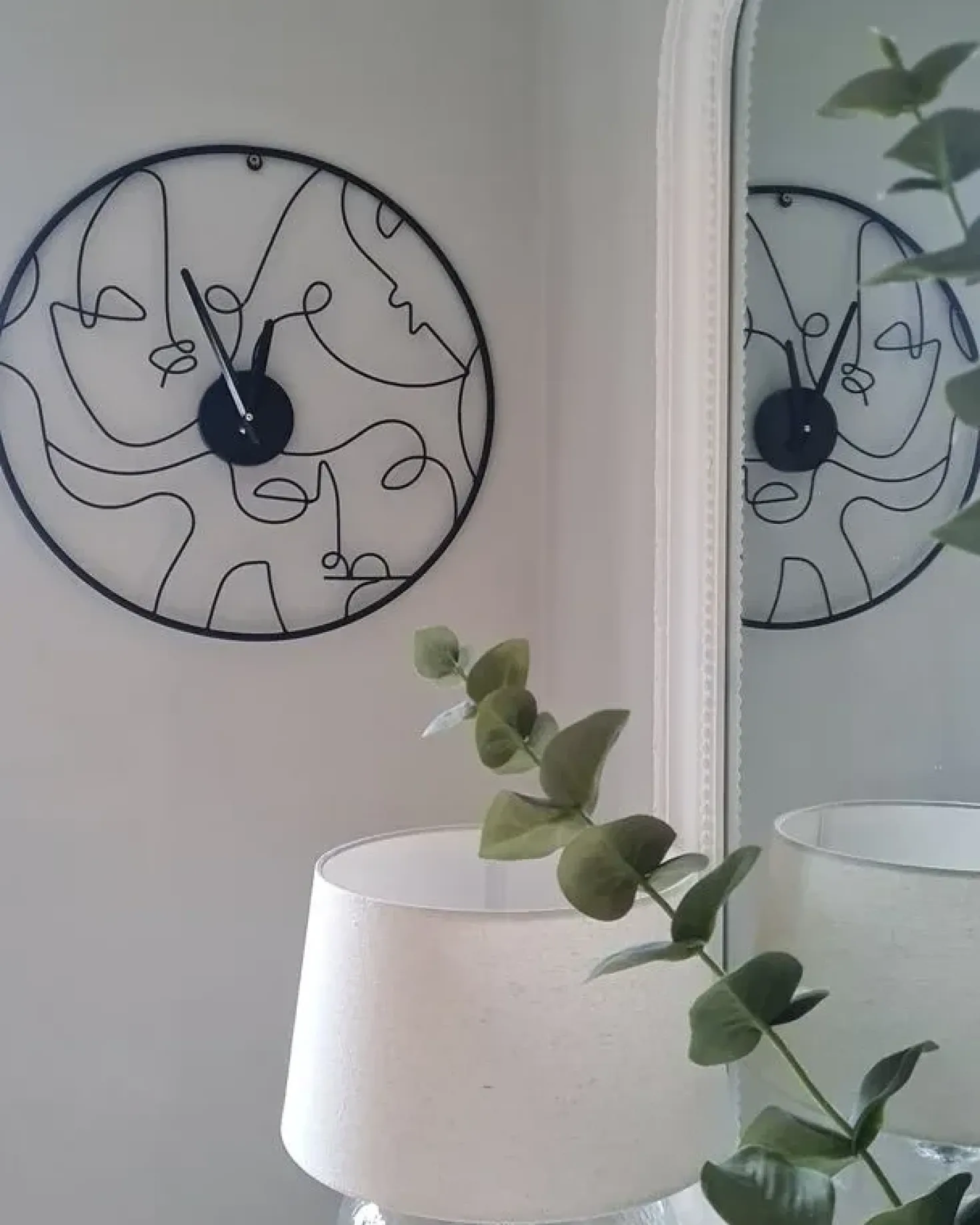 Vægur MENTON 50 cm Metal Sort