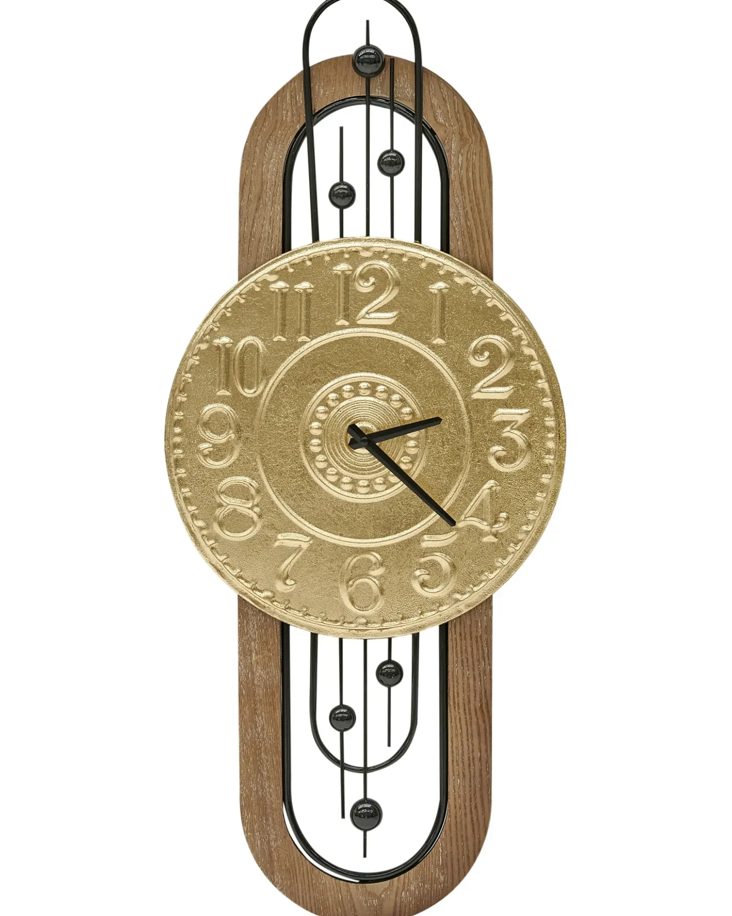 Vægur NOBELIUM 36 cm Metal Guld