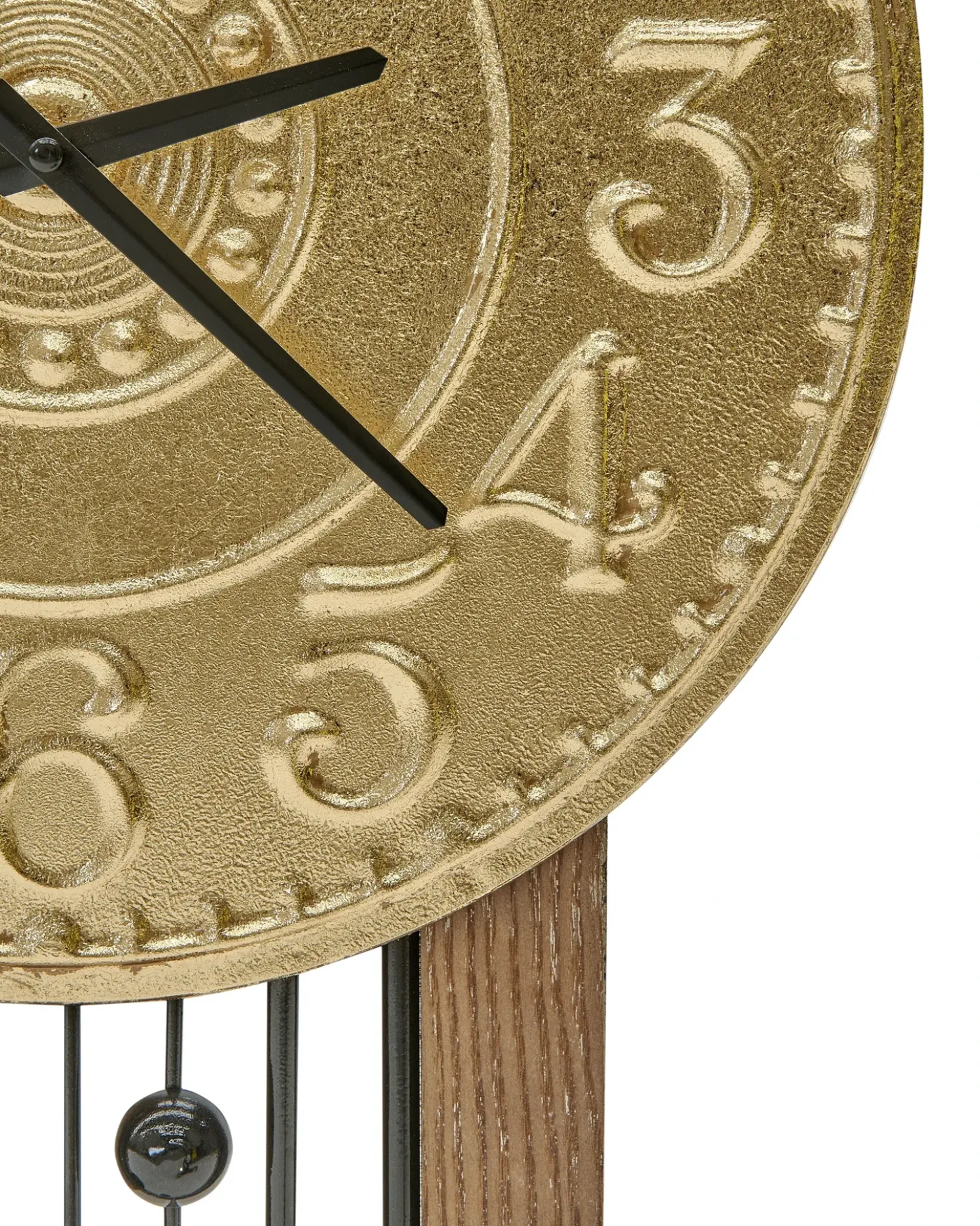 Vægur NOBELIUM 36 cm Metal Guld