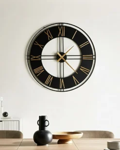 Vægur PERIGNY 80 cm Metal Sort