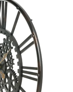 Vægur PETRER 60 cm Metal Sort