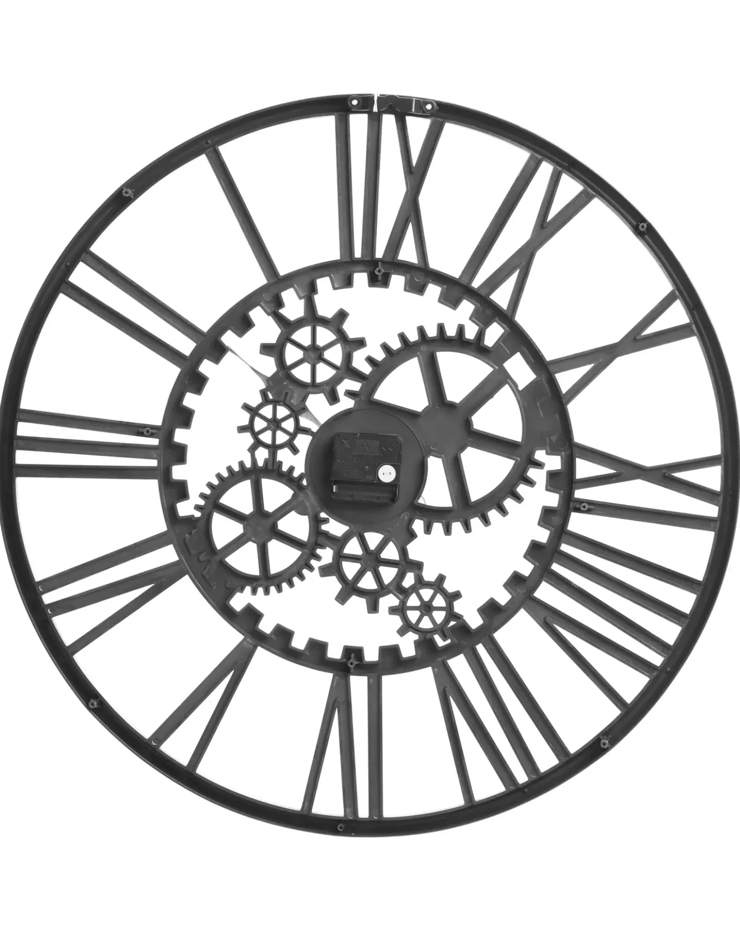 Vægur PETRER 60 cm Metal Sort