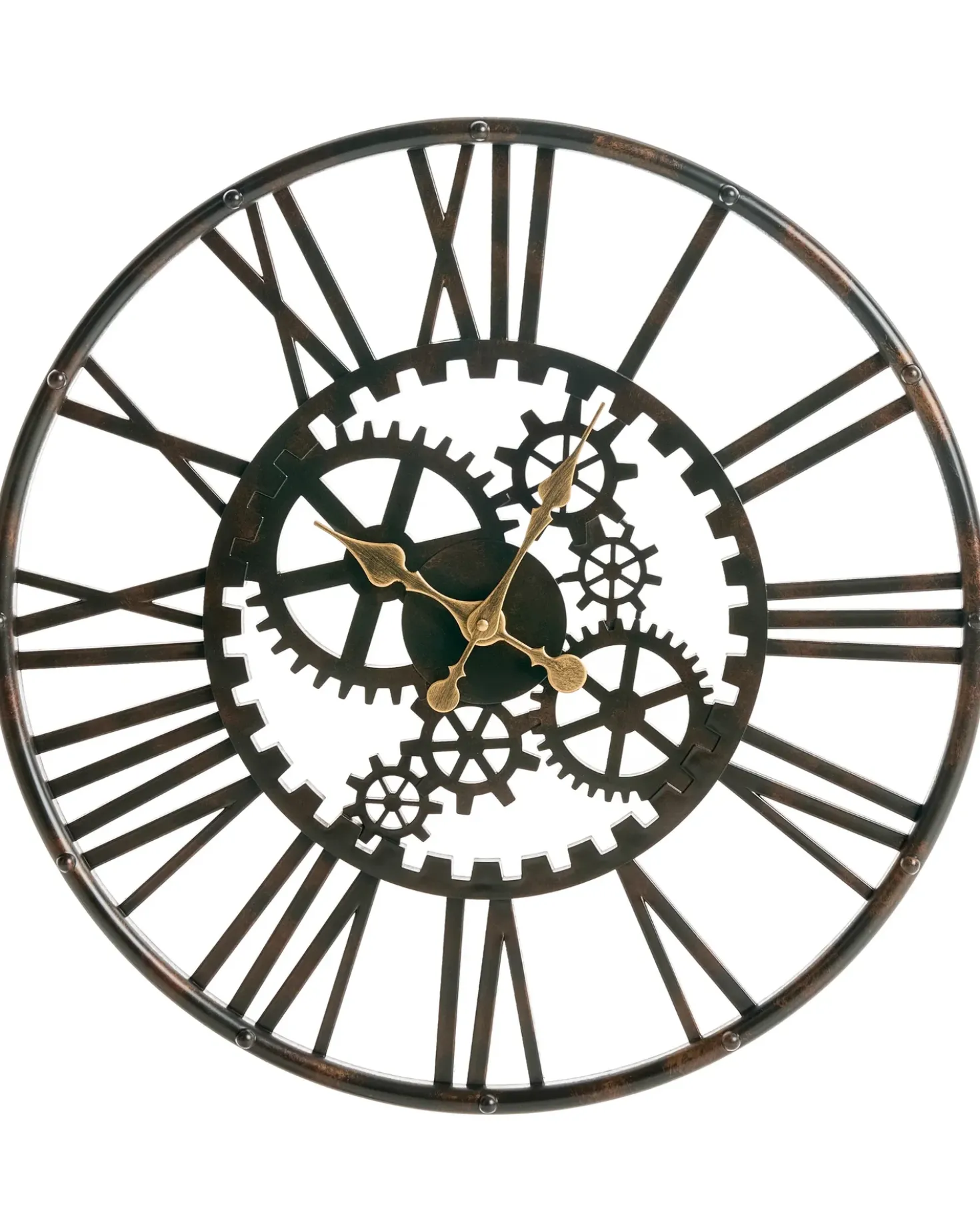 Vægur PETRER 60 cm Metal Sort