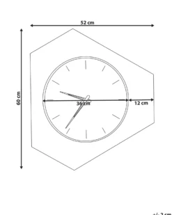 Vægur SAILON 52 cm Hvid
