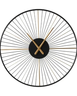 Vægur SAZAIS 80 cm Metal Sort