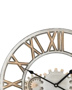 Vægur SEON 46 cm Metal Sølv