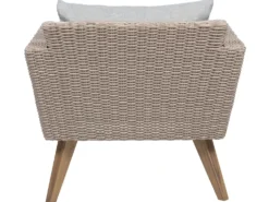 VITTORIA 4 personers Loungesæt med bord Grå PE-rattan