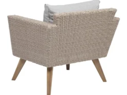 VITTORIA 4 personers Loungesæt med bord Grå PE-rattan