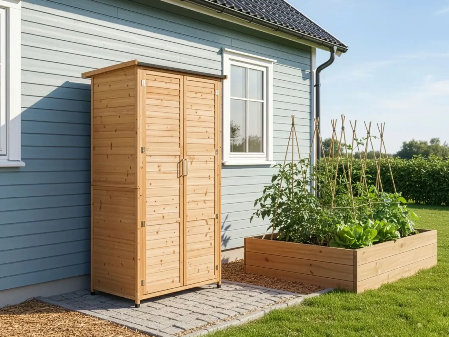 Værktøjsrum ARSEGO 96 cm 67 cm Lysebrun